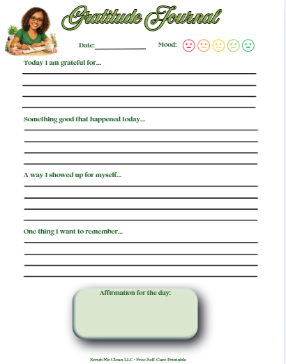 Scrub Me Clean's Gratitude Journal