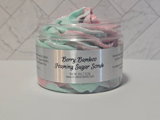 🌼 Berry Bamboo Foaming Sugar Scrub 🌼 Limited Spring Scent
