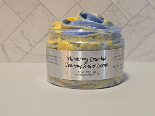 🌼 Blueberry Crumble Foaming Sugar Scrub 🌼 Limited Spring Scent