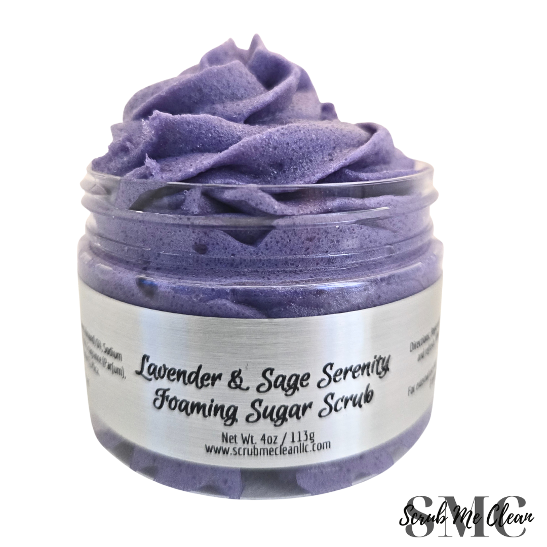 Lavender & Sage Serenity Foaming Sugar Scrub