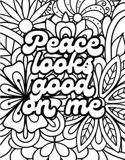 Stay Positive Coloring Book